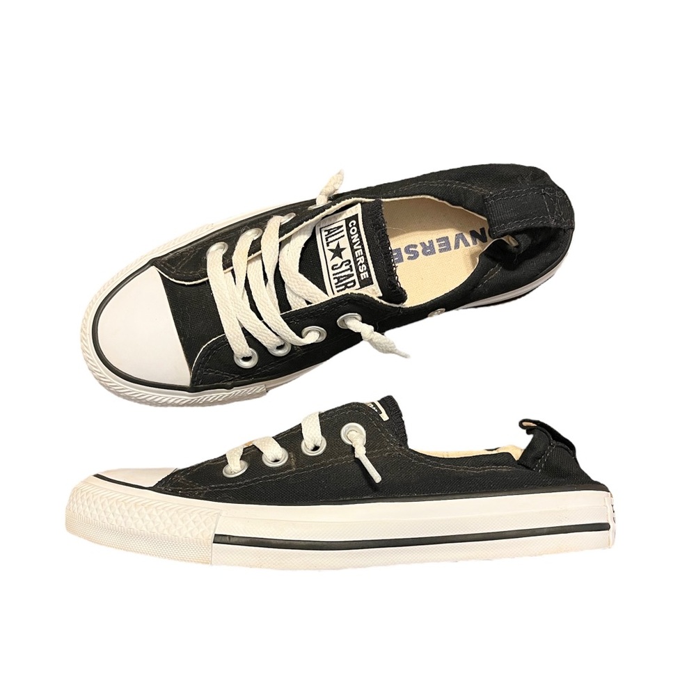 Converse Shoreline Black Slip-On Canvas Sneakers